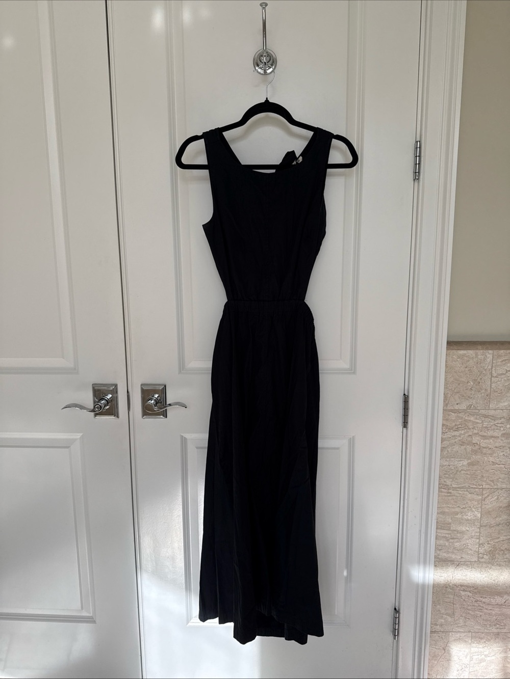 Open Edit Women's Black Sleeveless Maxi Dress by